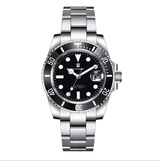 40mm Corgeut man SUB Watch OEM Custom NH35 Automatic Mechanical Watch