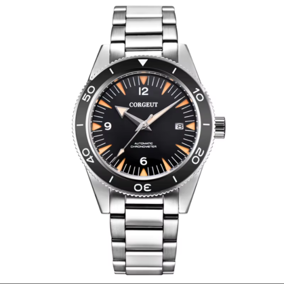 41MM Corgeut Men's Watch DIY Custom Luxury Business NH35 Movement Mechanical Watch Sapphire Glass Waterproof